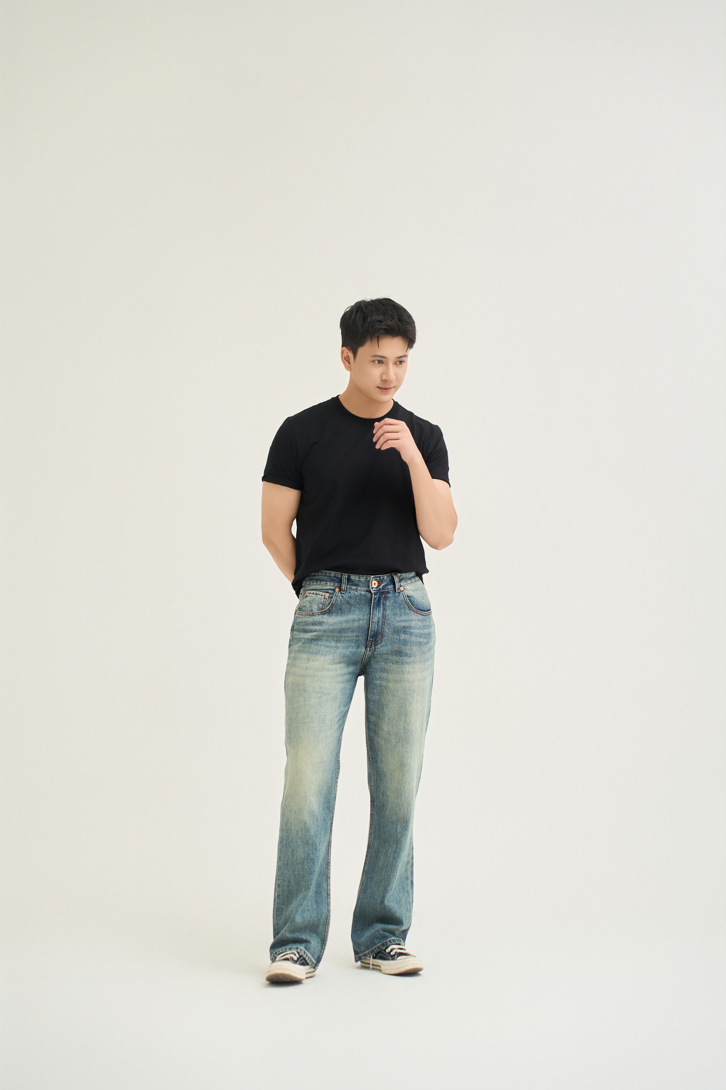 CT01- QUẦN JEAN FORM BOOTCUT CẠP THẤP