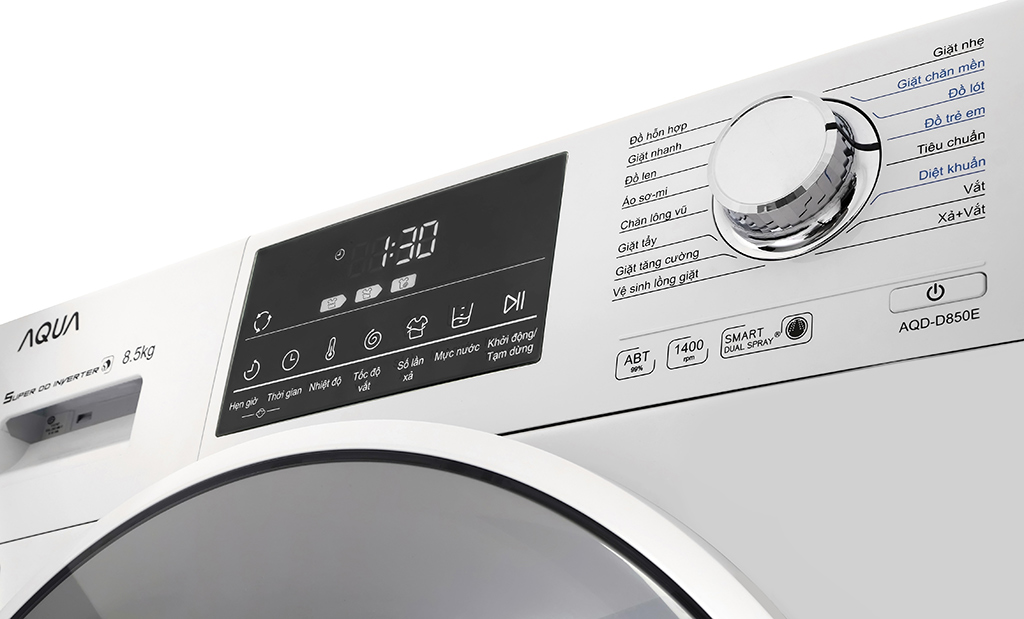 Máy giặt AQUA Inverter 8.5 Kg AQD-D850E.W