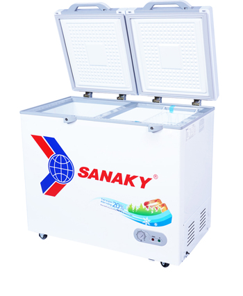 Tủ đông Sanaky 250 lít 2 cánh 2 ngăn VH-2599W2K