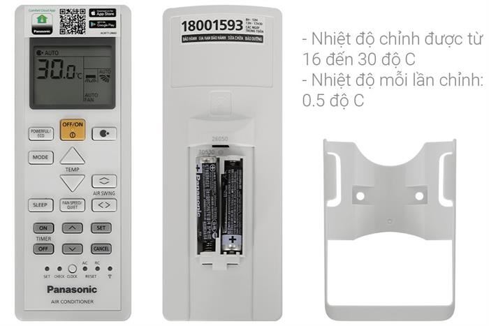 Máy lạnh 2 chiều Panasonic Inverter 1.5HP CU/CS-YZ12AKH-8