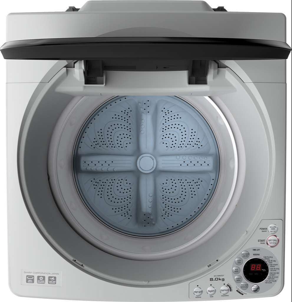 Máy giặt Sharp ES-W80GV-H lồng đứng 8kg - Chính hãng
