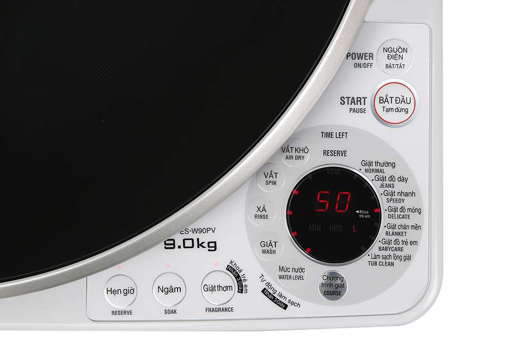 Máy giặt Sharp ES-W90PV-H lồng đứng 9kg - Chính hãng