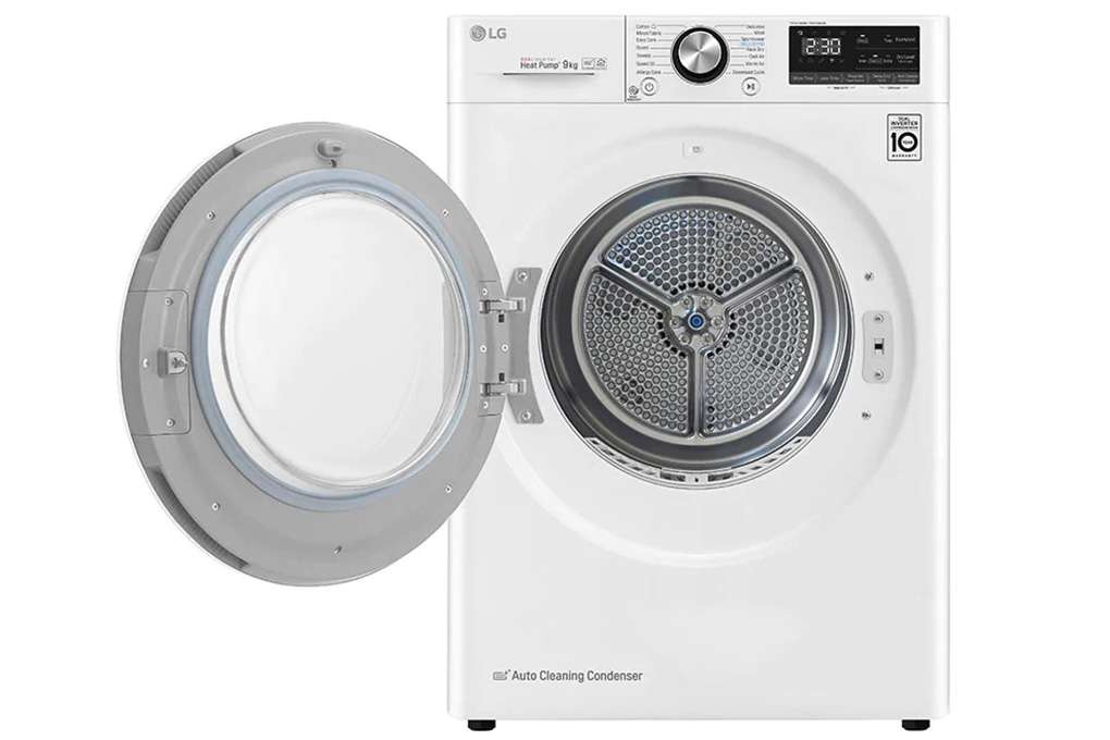 Máy sấy bơm nhiệt LG 9kg DVHP09W