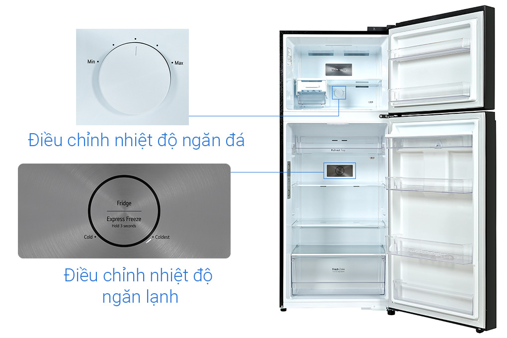 Tủ lạnh LG GN-D372BL inverter 374 lít - Chính Hãng