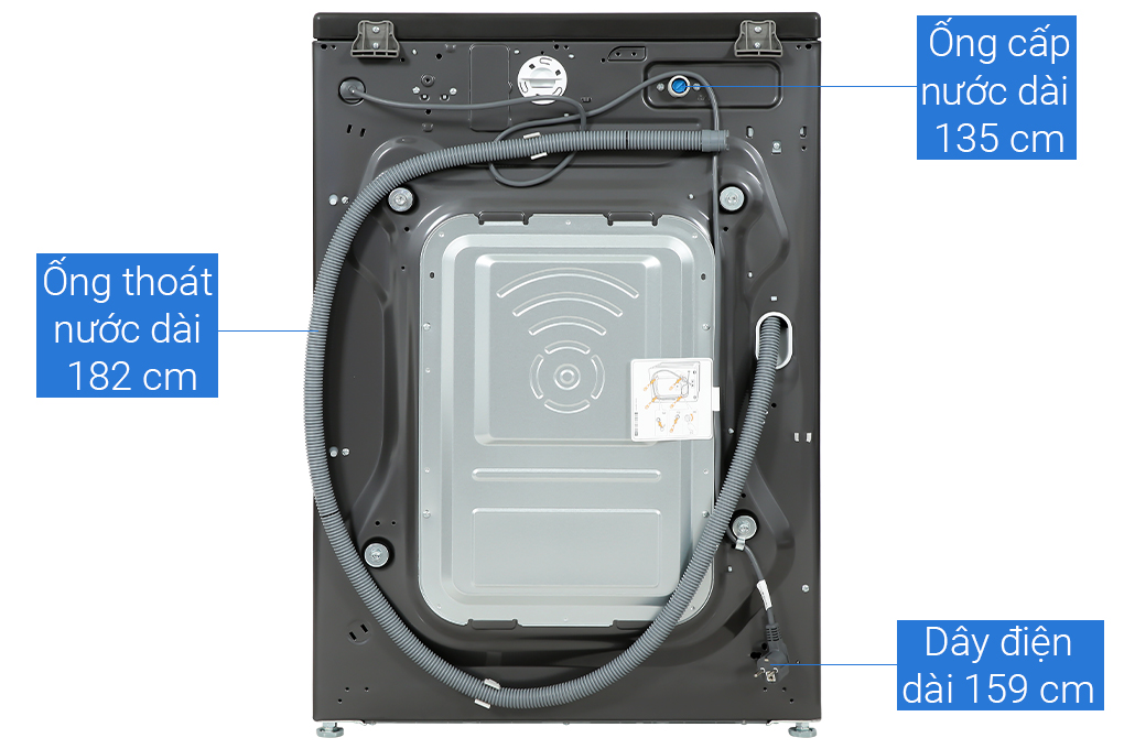 Máy giặt sấy LG F2515RTGB Inverter 15kg/8kg - Chính hãng