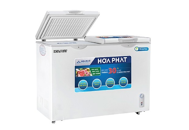 Tủ đông Hòa Phát 271 lít 2 ngăn HCF 656S2Đ2 - Dàn đồng