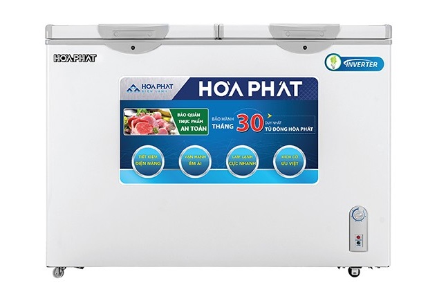 Tủ đông Hòa Phát 271 lít 2 ngăn HCF 656S2Đ2 - Dàn đồng