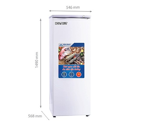 Tủ đông Hòa Phát 208 lít HUF 450SR1 - Dàn hợp kim