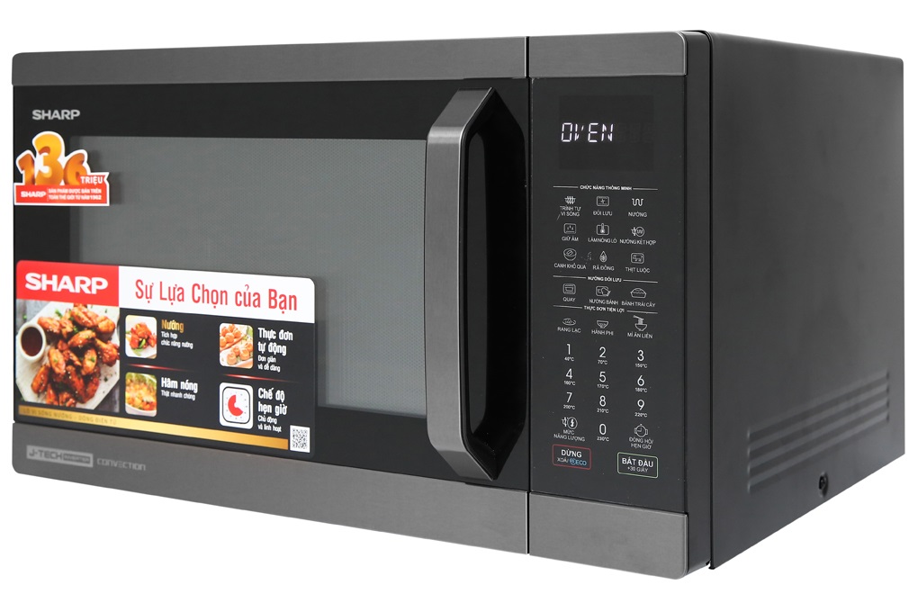 Lò vi sóng điện tử có nướng Sharp R-C932XVN-BST 32 lít - Chính hãng