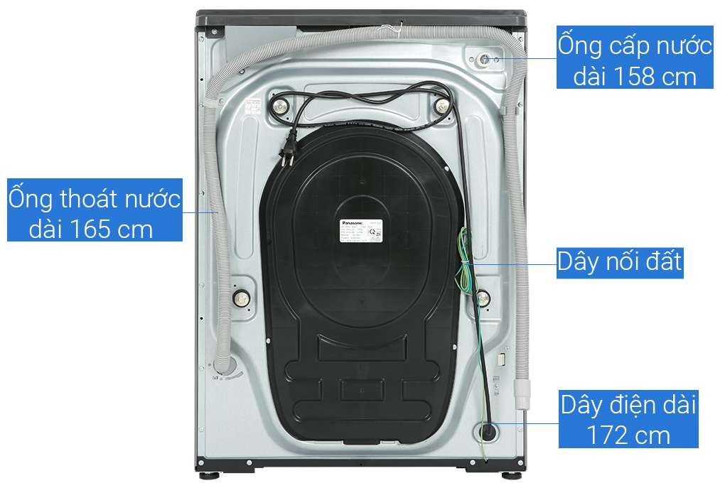 Máy giặt sấy Panasonic Inverter 9kg/6kg NA-S96FC1LVT - Chính hãng