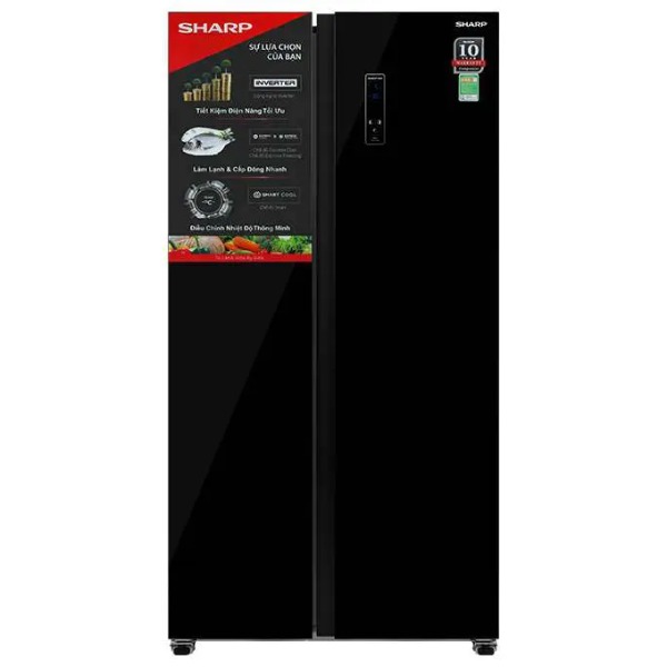 Tủ lạnh Sharp Inverter 442 lít SJ-SBX440VG-BK