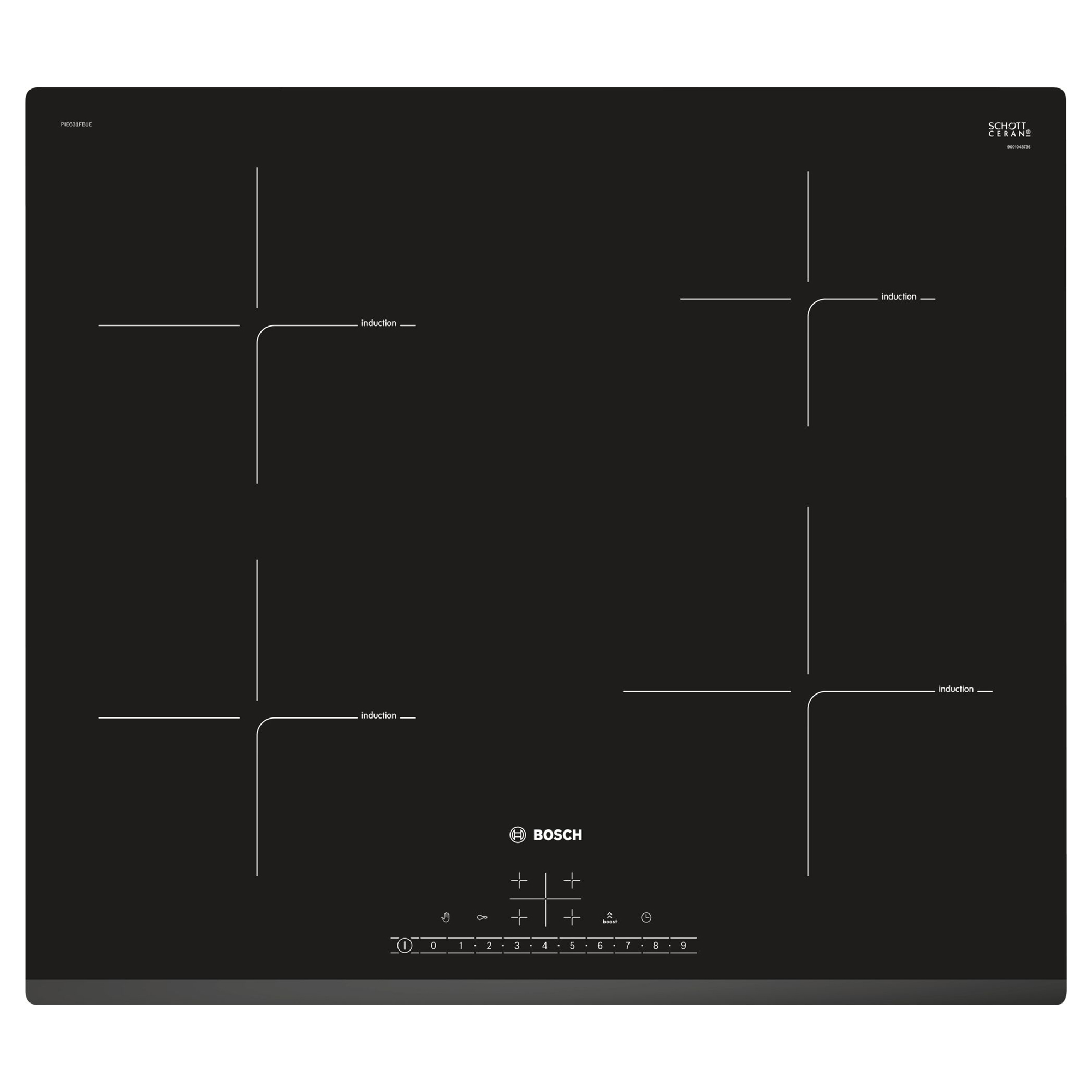 BẾP TỪ BOSCH 60CM SERIE 6 PIE631FB1E BỐN VÙNG NẤU