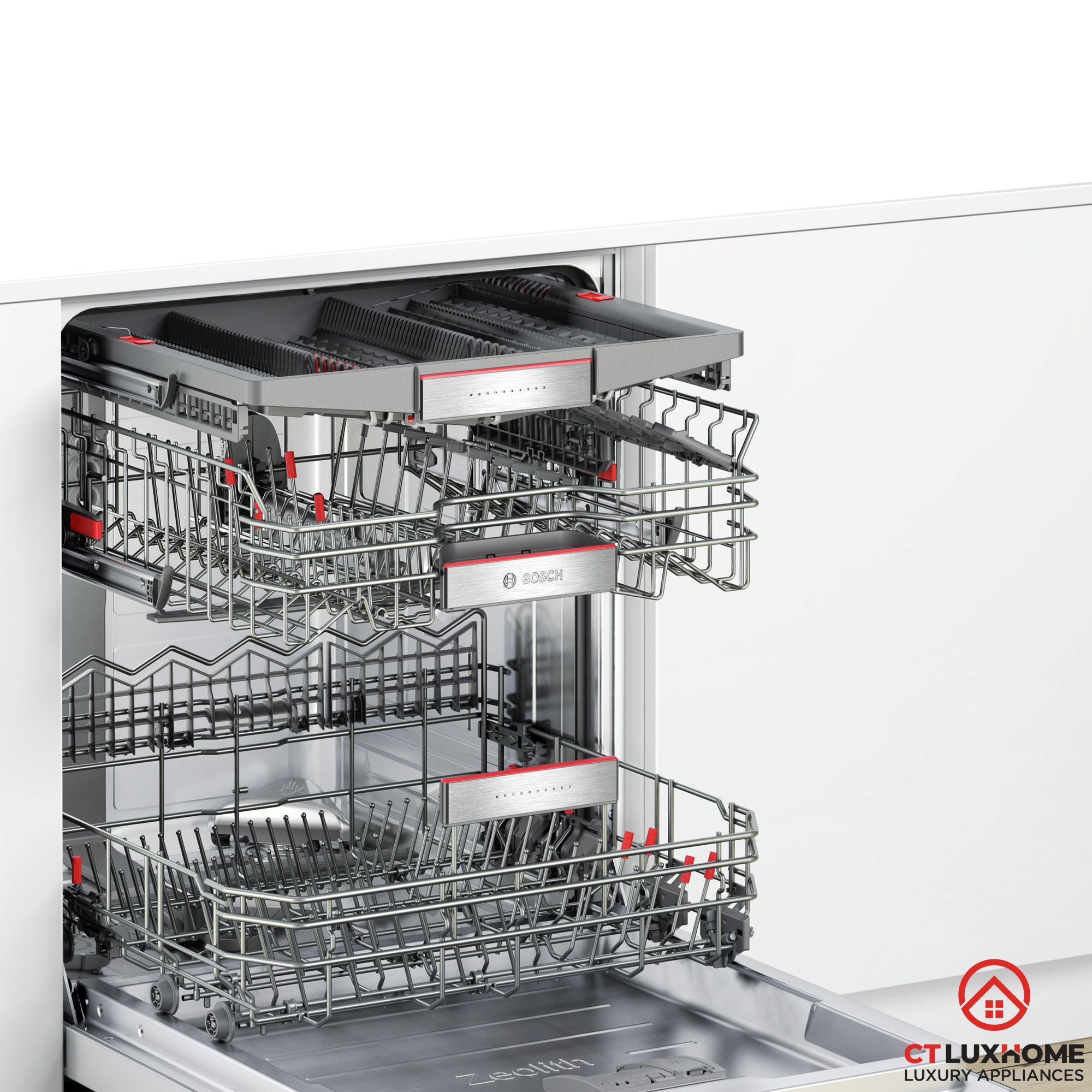 MÁY RỬA BÁT BOSCH ÂM TỦ SMV88UX36E SERIE 8 SẤY ZEOLITH