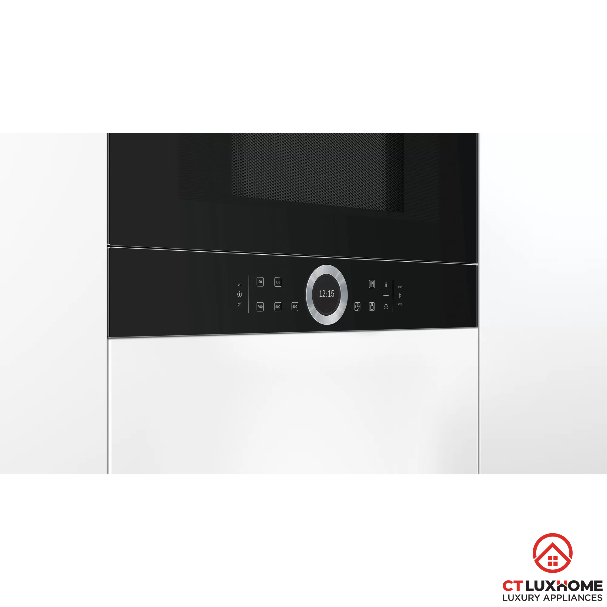 LÒ VI SÓNG ÂM TỦ BOSCH BFL634GB1 SERIE 8 21 LÍT MẶT KÍNH ĐEN