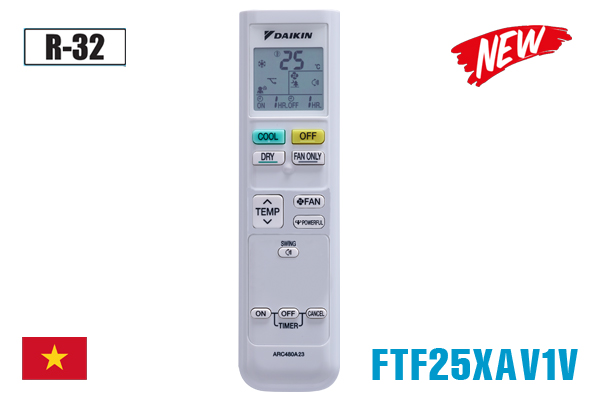 Điều hòa 1 chiều Daikin 9.000 BTU FTF25XAV1V/RF25XAV1V