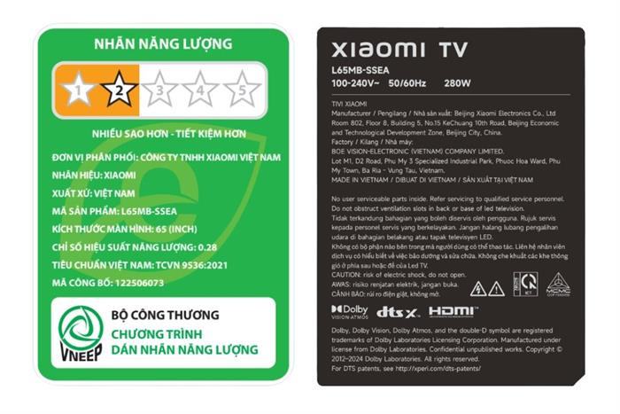 Google Tivi QD-MiniLED Xiaomi S Pro 4K 65 inch L65MB-SSEA 2026