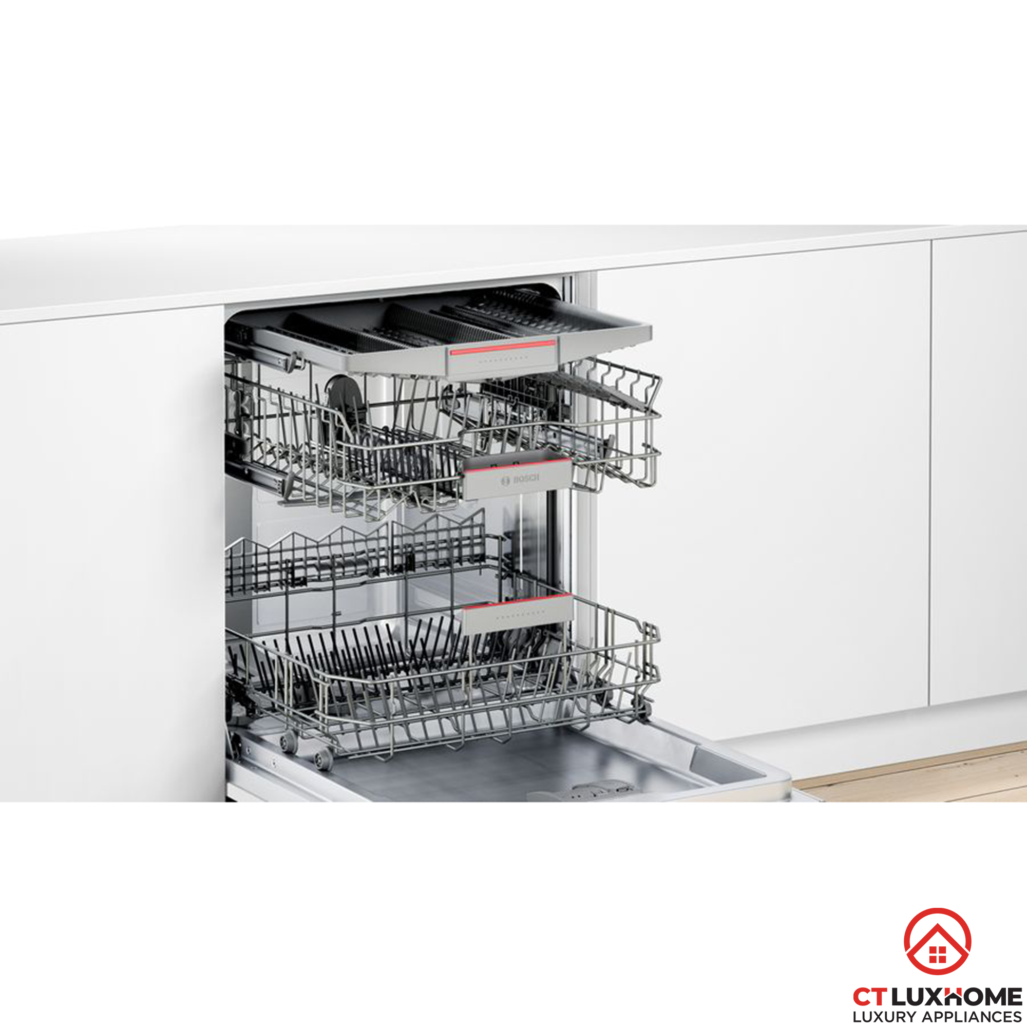 MÁY RỬA BÁT BOSCH BÁN ÂM SMI46MS03E SERIE 4 14 BỘ