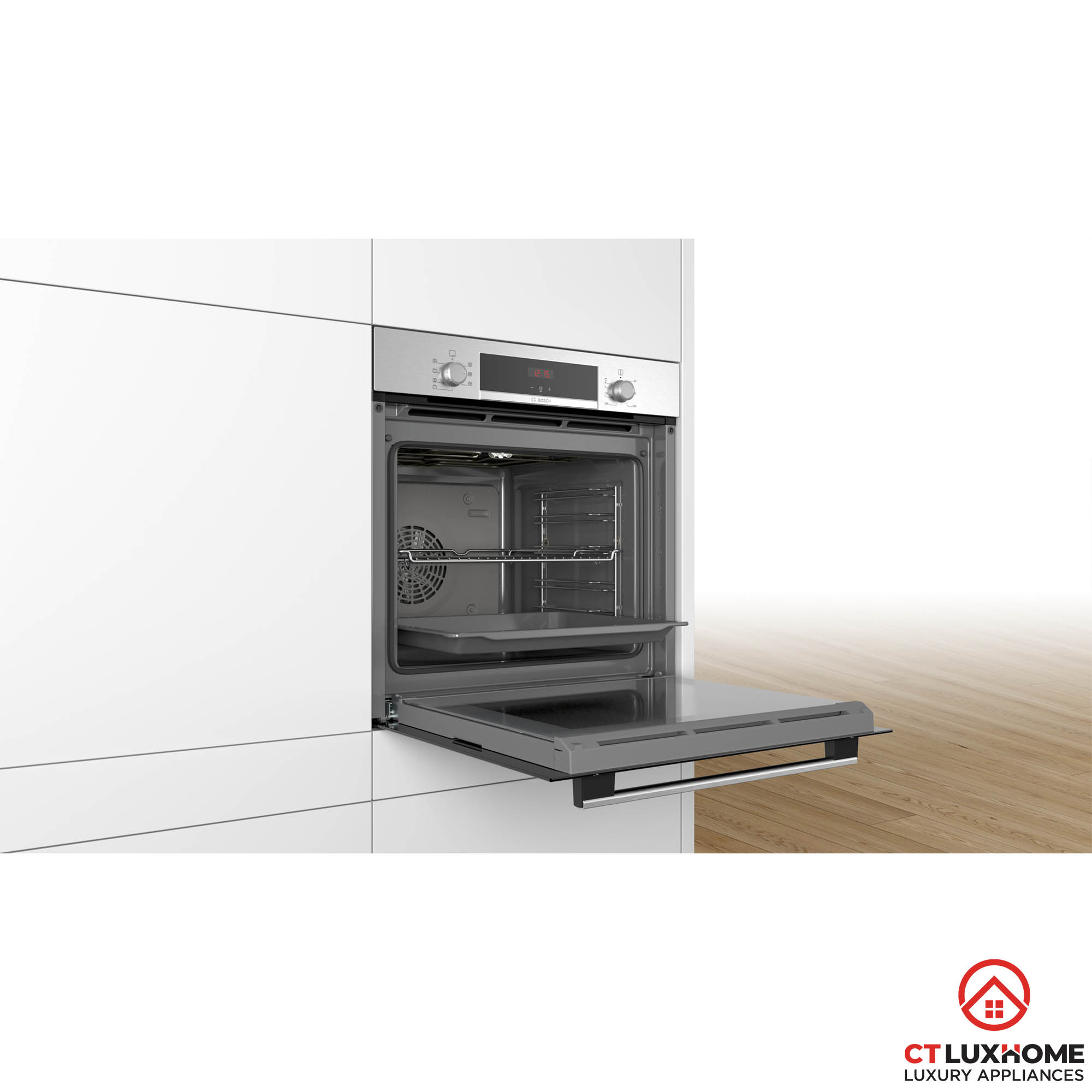 LÒ NƯỚNG ÂM TỦ BOSCH HBA534BS0A SERIE 4 71 LÍT