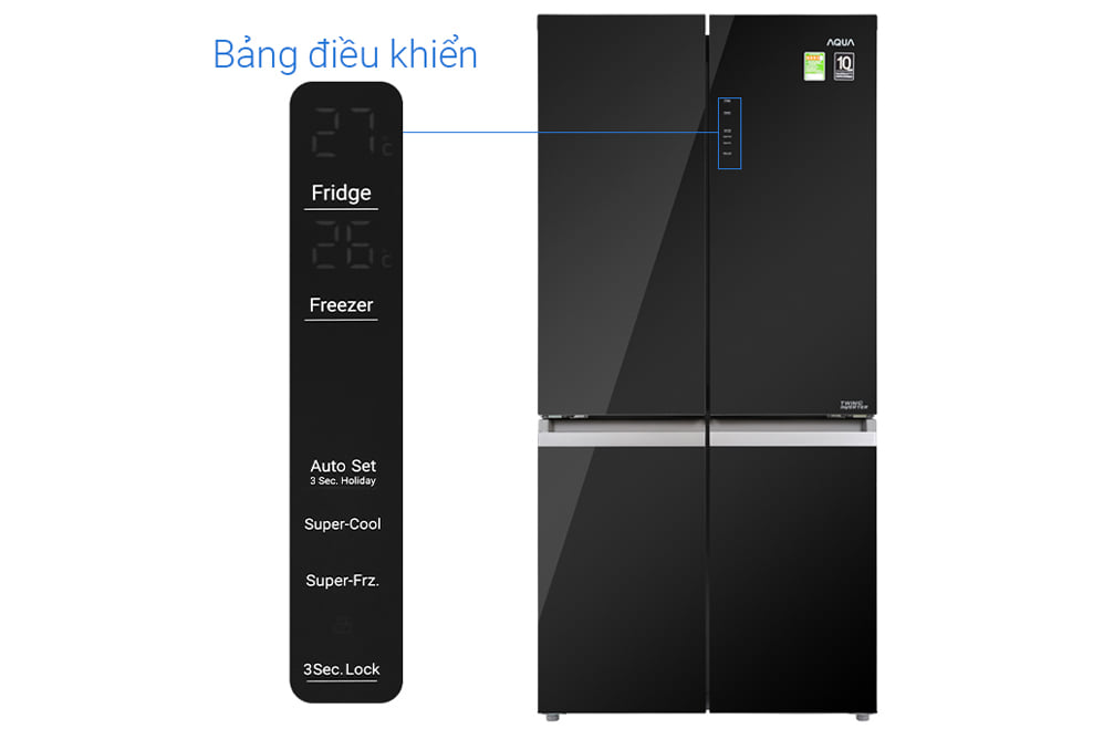 Tủ lạnh Aqua AQR-IG636FM (GB) 549 lít 4 cửa Inverter