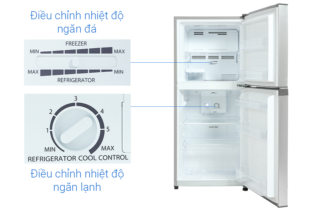 Tủ lạnh Casper 185 lít RT-200VS