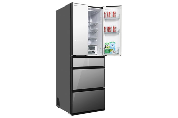 Tủ lạnh Hitachi 6 cửa Inverter 617 lít Multi Door R-HW620RV X