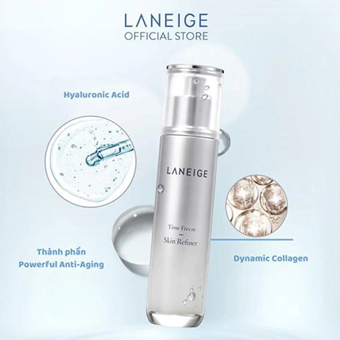 Toner Laneige giúp cải thiện nếp nhăn 120ml Time Freeze Skin Refiner