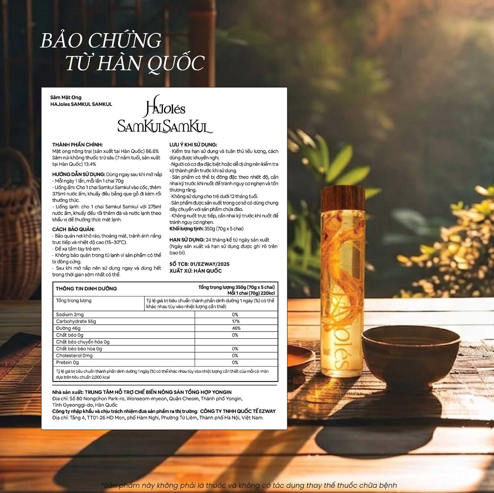 HAJOlés Samkul Samkul - Sâm Núi 7 Năm Hàn Quốc