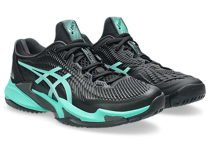 Giày Pickleball/Tennis nam Asics COURT FF 3 BLACK/AURORA GREEN