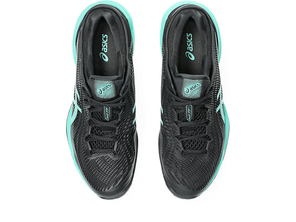 Giày Pickleball/Tennis nam Asics COURT FF 3 BLACK/AURORA GREEN