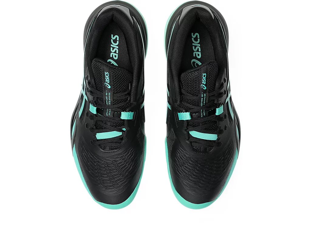 Giày Pickleball/Tennis nam Asics GEL-RESOLUTION X BLACK/AURORA GREEN