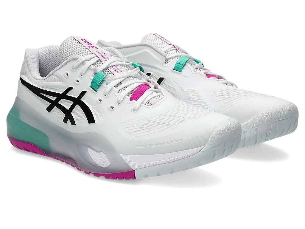 Giày Tennis/Pickleball Asics GEL-RESOLUTION X WHITE/AURORA GREEN