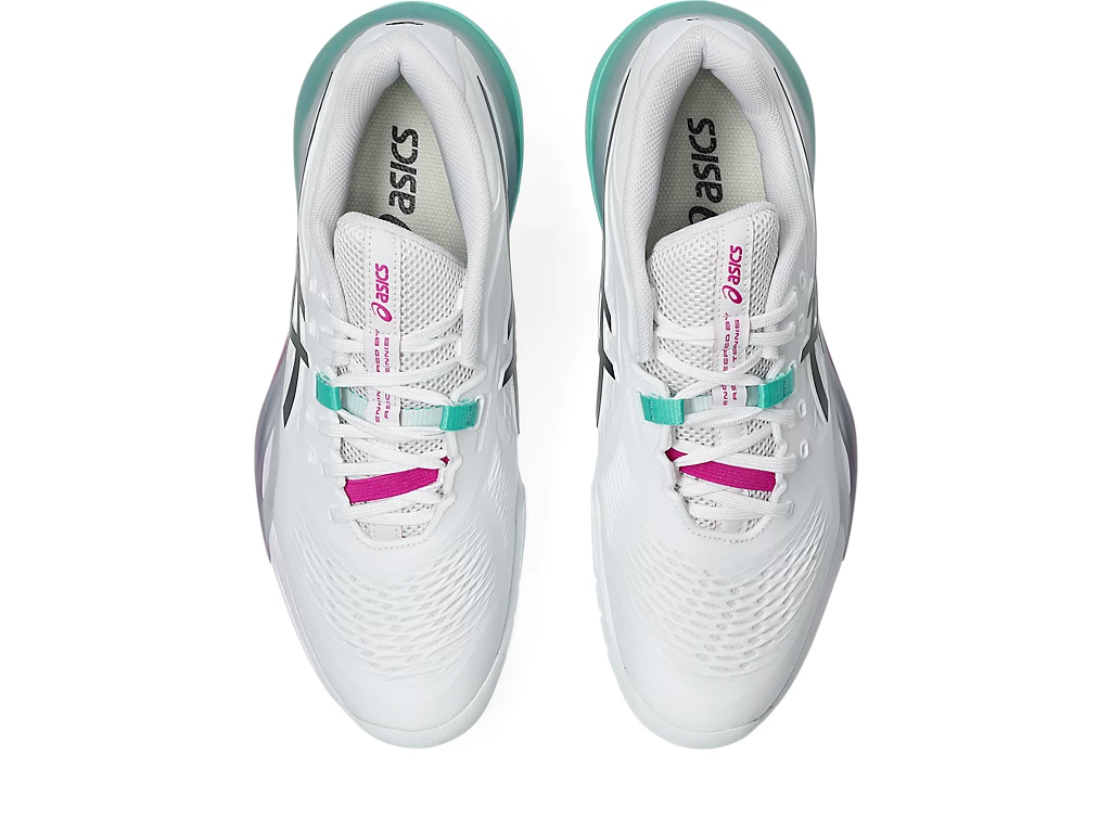 Giày Tennis/Pickleball Asics GEL-RESOLUTION X WHITE/AURORA GREEN