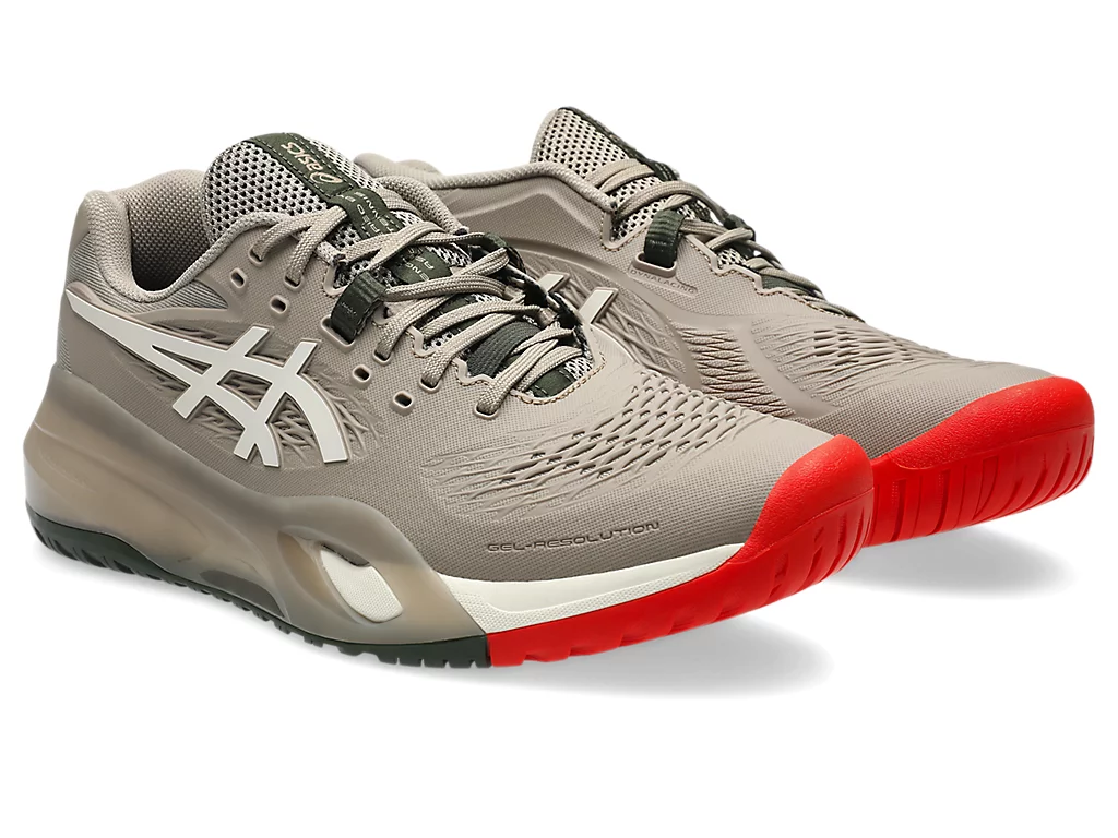 Giày Tennis/Pickleball Asics nam GEL-RESOLUTION X GREIGE/SOFT OAT