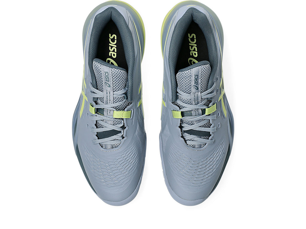 Giày Pickleball/Tennis nam Asics GEL-RESOLUTION X GREY BLUE/PISTACHIO