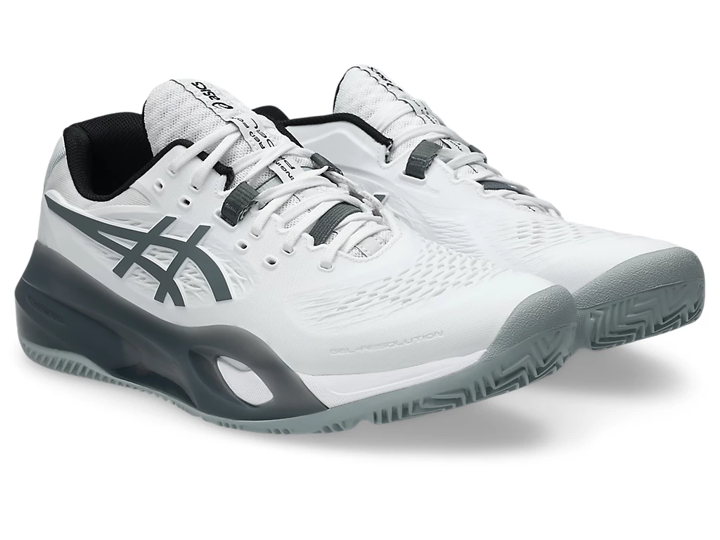 Giày Tennis/Pickleball Nam Asics GEL-RESOLUTION X WHITE/STEEL GREY