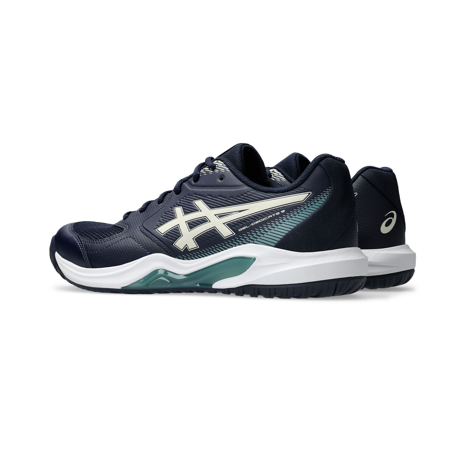 Giày Tennis/Pickleball Asics nam GEL-DEDICATE 9 Midnight/Oatmeal