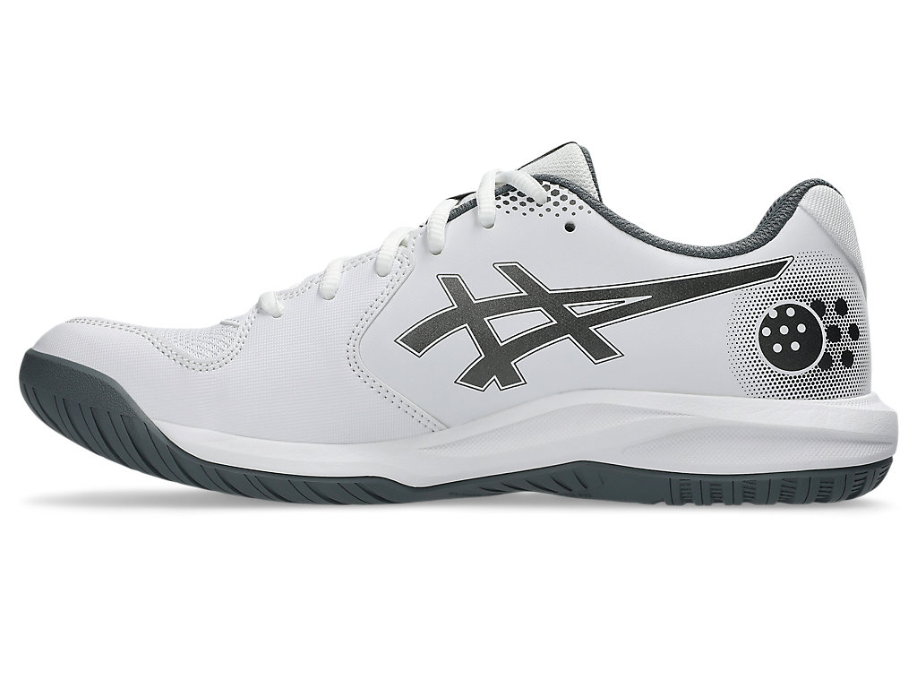 Giày Pickleball nam Asics GEL-DEDICATE 9 WHITE/GUNMETAL