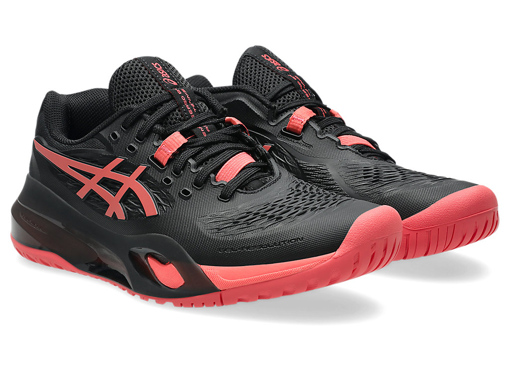 Giày Pickleball/Tennis nữ Asics GEL-RESOLUTION X BLACK/SIENNA