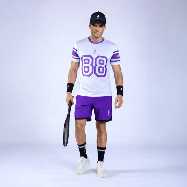 Quần Ngắn Thể Thao Nam Pickleball/Tennis About Tech TOUR PURPLE