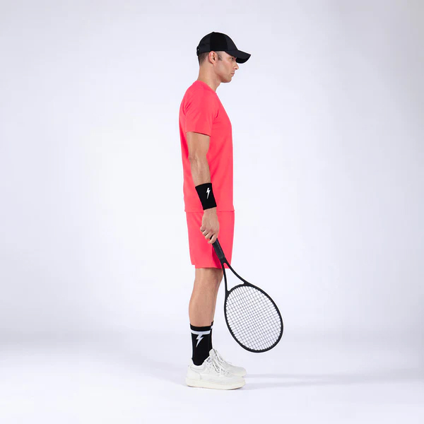 Áo Ngắn Tay Thể Thao Nam Pickleball/Tennis About Tech CLUB PSYCO RED