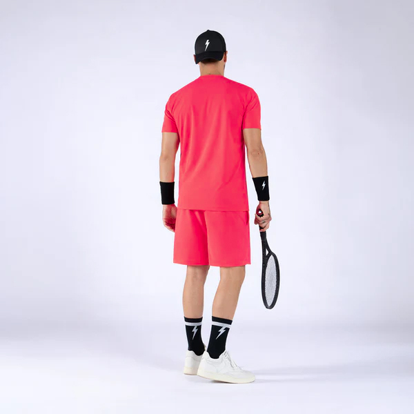 Áo Ngắn Tay Thể Thao Nam Pickleball/Tennis About Tech CLUB PSYCO RED