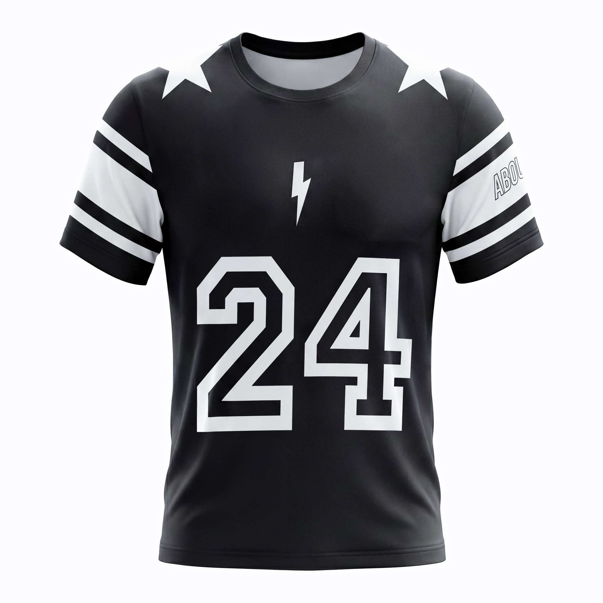 Áo Ngắn Tay Thể Thao Nam Pickleball/Tennis About Tech ICON 24 BLACK & WHITE