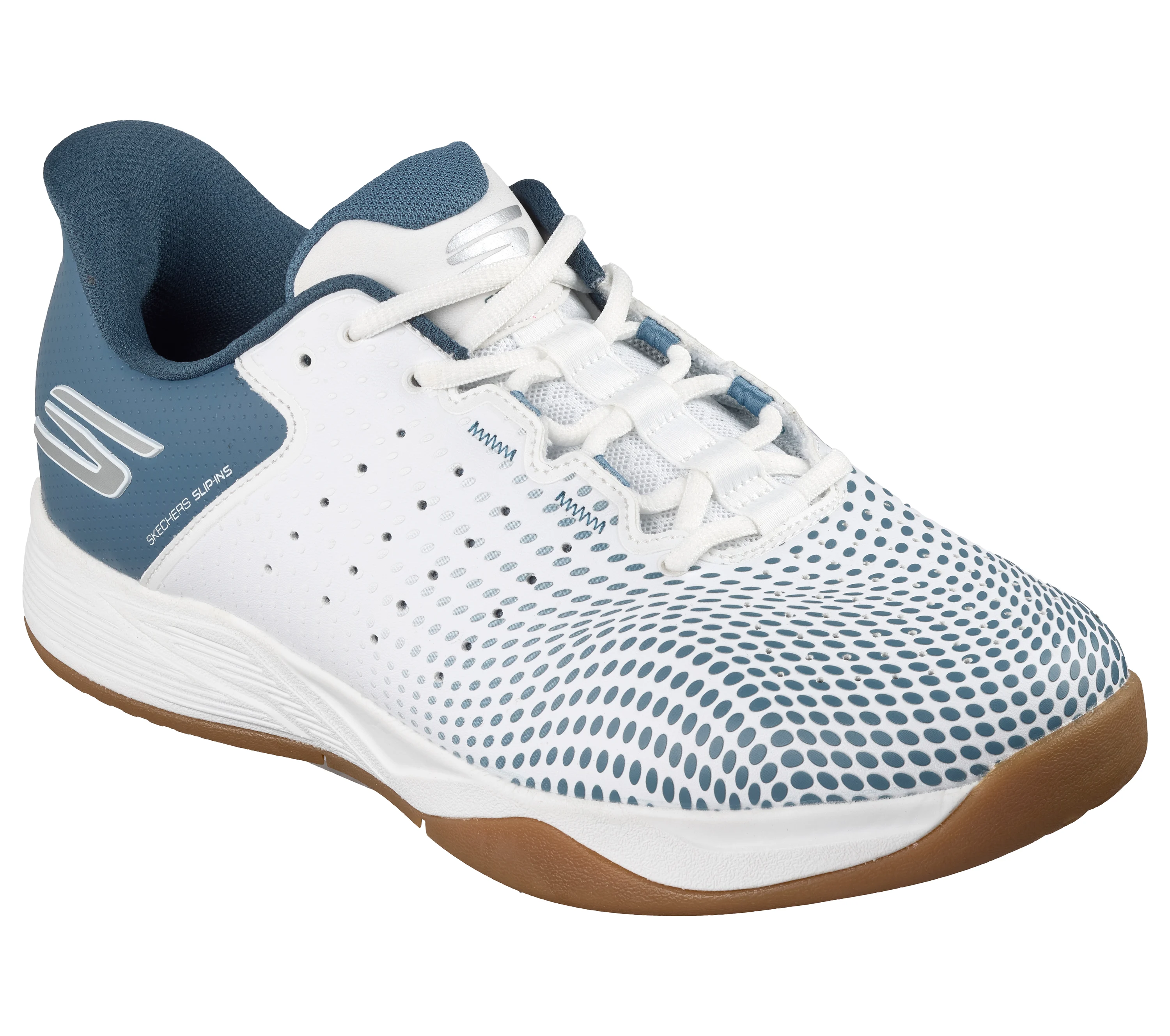 Giày Thể Thao Nam Skechers Go Pickleball Viper Court Reload White | Light Blue