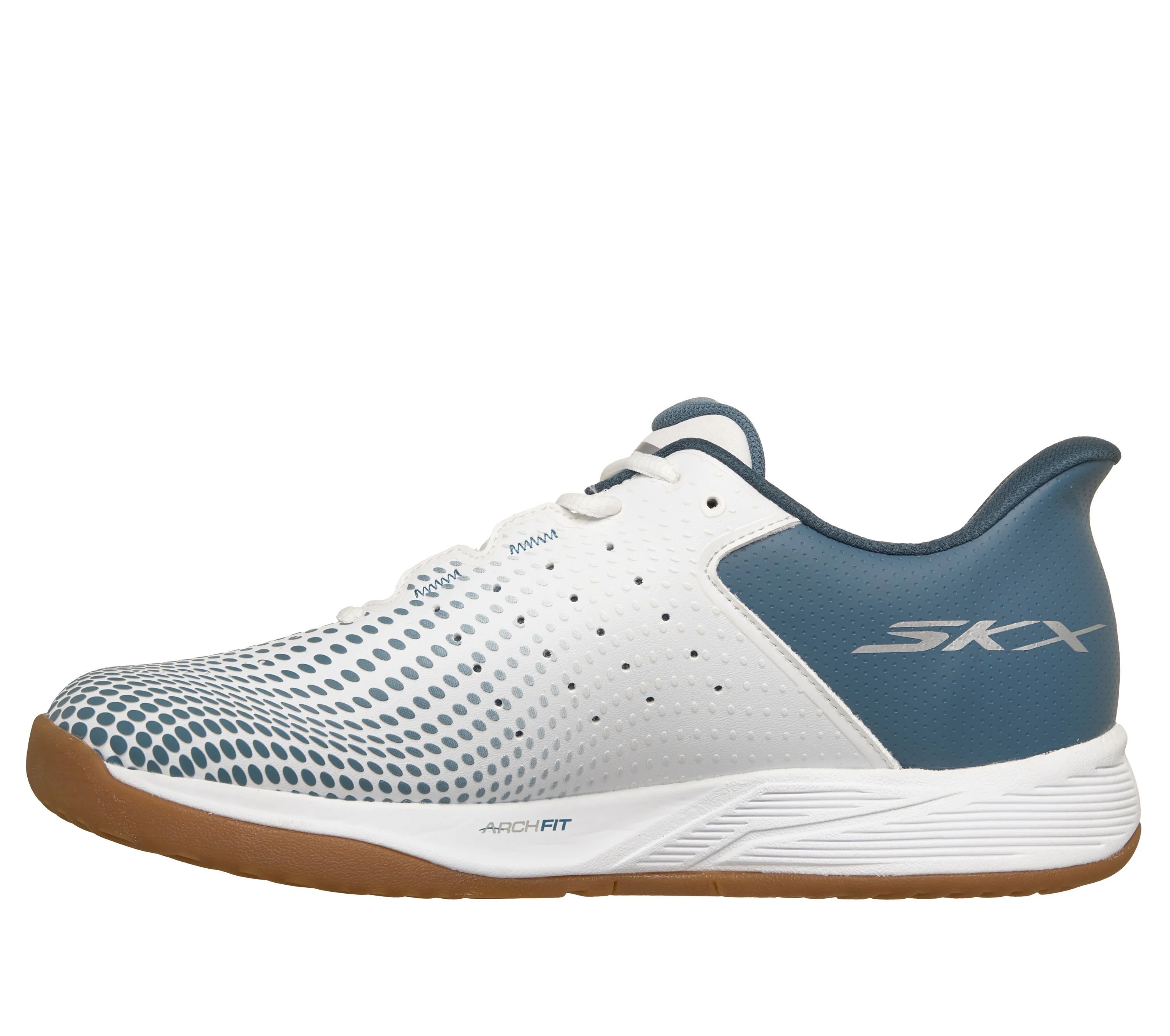 Giày Thể Thao Nam Skechers Go Pickleball Viper Court Reload White | Light Blue