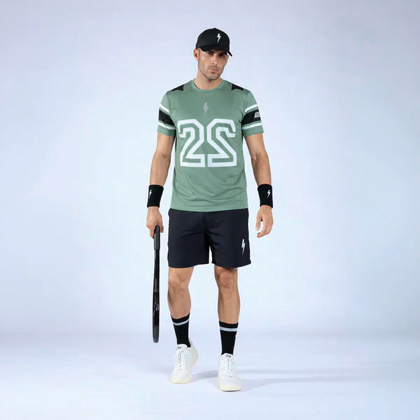 Áo Ngắn Tay Thể Thao Nam Pickleball/Tennis About Tech ICON MILITARY GREEN