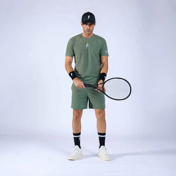 Quần Ngắn Thể Thao Nam Pickleball/Tennis About Tech MILITARY GREEN