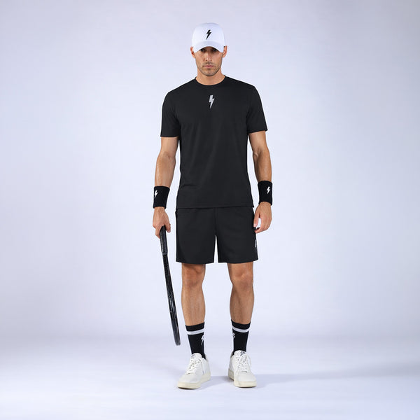 Quần Ngắn Thể Thao Nam Pickleball/Tennis About Tech CLUB BLACK