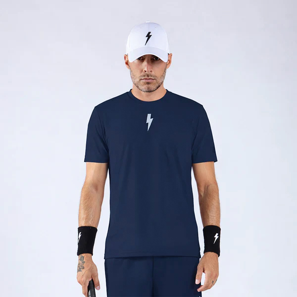 Áo Ngắn Tay Thể Thao Nam Pickleball/Tennis About Tech CLUB Blue