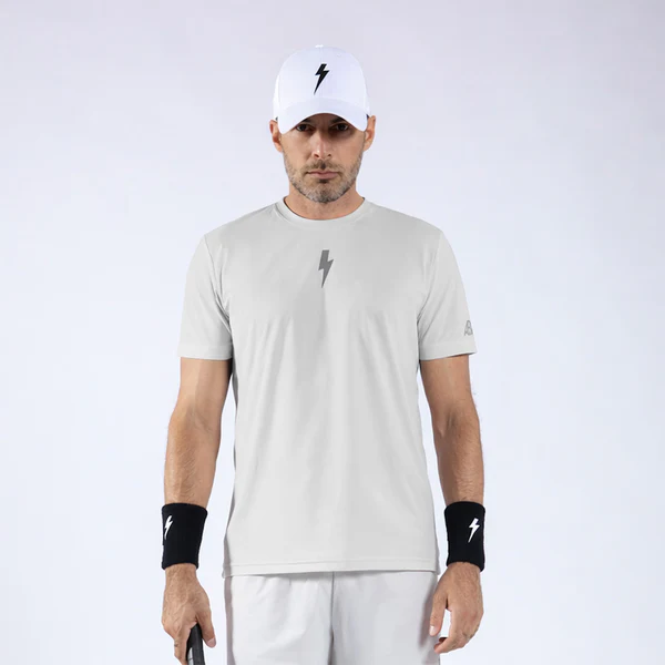 Áo Ngắn Tay Thể Thao Nam Pickleball/Tennis About Tech CLUB BEIGE