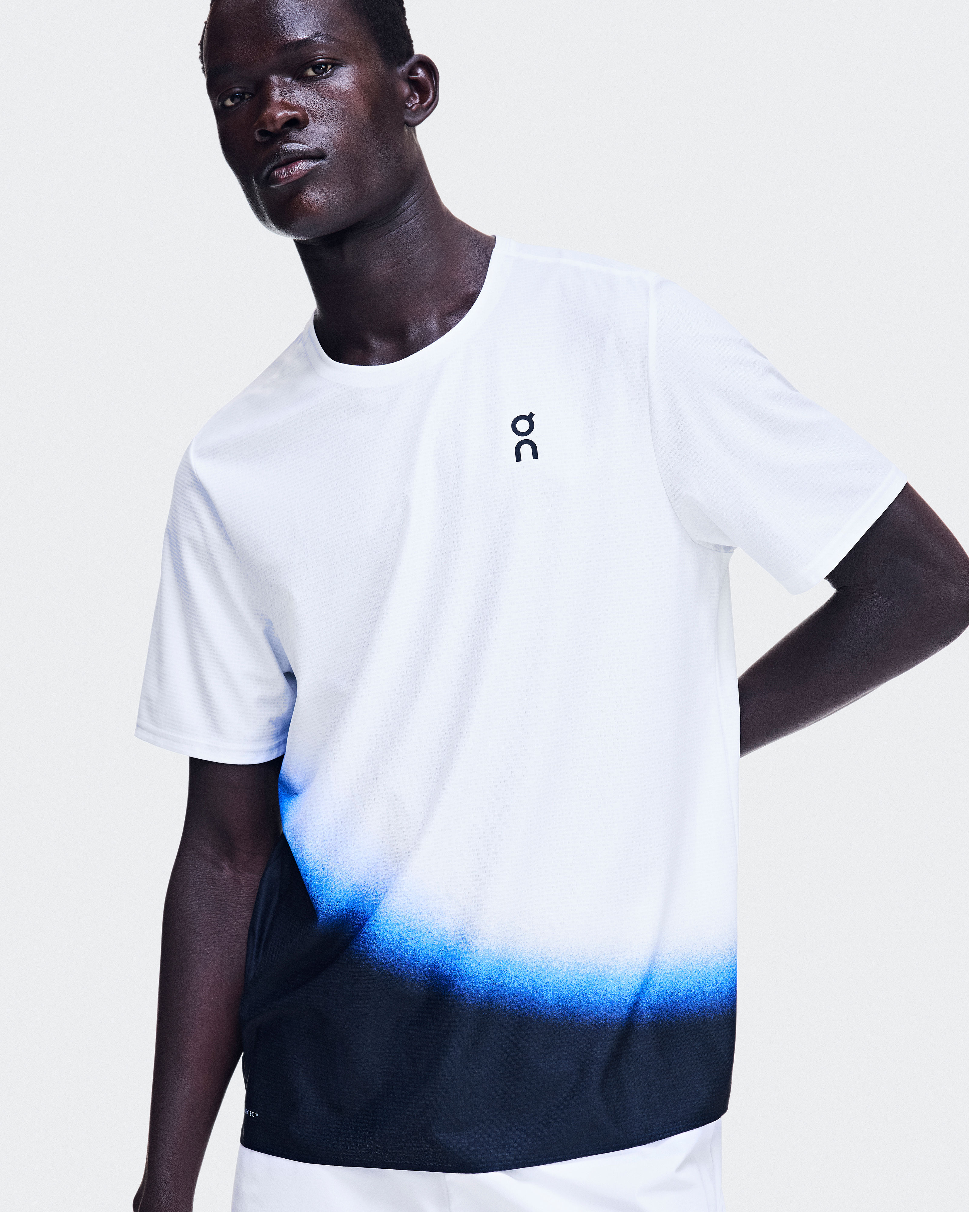 Áo Tay Ngắn Thể Thao Nam On Running Court-T Swing White | Blue